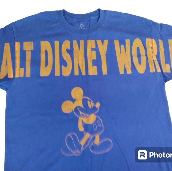 Walt Disney World Mickey Mouse Blue Shirt Sz. L - Picture 2 of 4